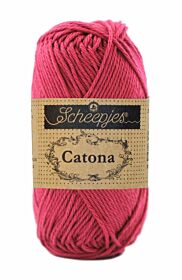 Scheepjes Catona 50 gram - 413 cherry / kers - Katoen Garen