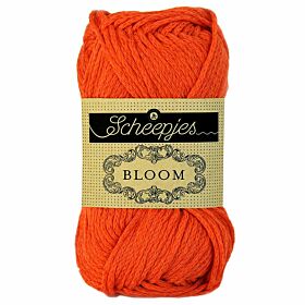 Scheepjes Bloom 415 tiger lily - oranje katoengaren