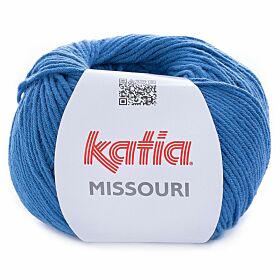 Katia Missouri - 42 blauw - Katoen/Acryl Garen