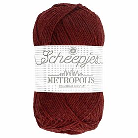Scheepjes Metropolis 42 lagos / bordeaux - Merino Sokkengaren