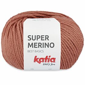 Katia Super Merino - 42 licht steenrood - Wol/Acryl Garen