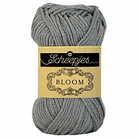 Scheepjes Bloom 421 grey thistle - grijs katoengaren