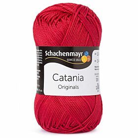 Schachenmayr SMC Catania 424 kirsche / kersrood - katoengarens