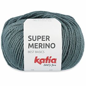 Katia Super Merino 43 mintturquoise / grijsblauw - Wol/Acryl Garen
