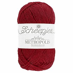 Scheepjes Metropolis 43 naples / framboosrood - Merino Sokkengaren