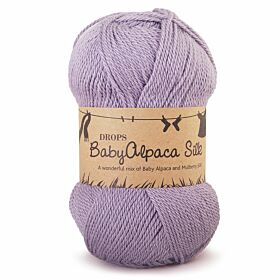 DROPS BabyAlpaca Silk Uni Colour - 4314 grijspaars - Wol & Garen