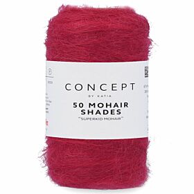 Katia Concept 50 Mohair Shades - 44 framboosrood - Mohair Garen