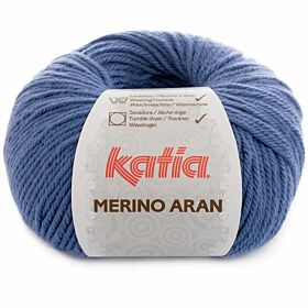 Katia Merino Aran 45 blauw - Merinogaren