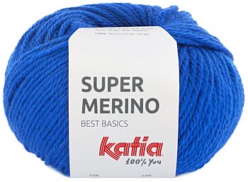 Katia Super Merino - 45 blauw - Wol/Acryl Garen 1