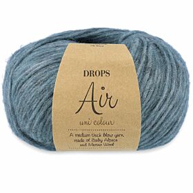 DROPS Air 45 noordzee blauw (Uni Colour) - zachte babyalpaca en warme merinowol