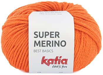 Katia Super Merino - 46 oranje - Wol/Acryl Garen 1
