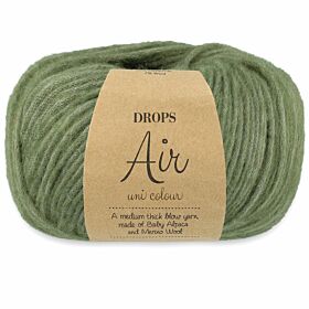 DROPS Air 47 oregano / bladgroen (Uni Colour) - zachte alpacawol