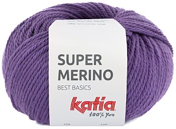 Katia Super Merino - 47 violet - Wol/Acryl Garen 1