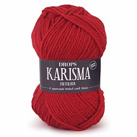 DROPS Karisma Uni Colour - 48 donkerrood - Wol & Garen