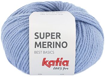 Katia Super Merino - 48 licht jeansblauw - Wol/Acryl Garen 1