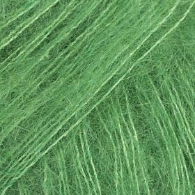 DROPS Kid-Silk 48 papegaai groen (Uni Colour) - Mohairwol Garen