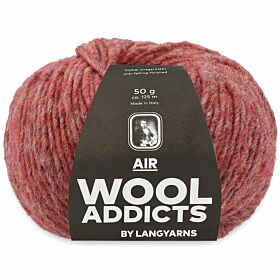 WoolAddicts Air 48 roos / steenrood - Merinowol Garen