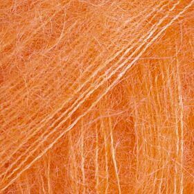 DROPS Kid-Silk Uni Colour - 49 elektrisch oranje - Mohair Garen 1