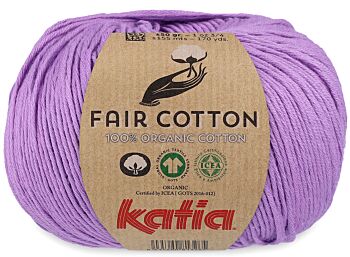 Katia Fair Cotton - 49 lila - Biologisch Katoengaren