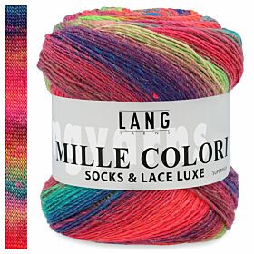Lang Yarns Mille Colori Socks en Lace Luxe 50 fantasie print - Wol Garen