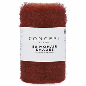 Katia Concept 50 Mohair Shades - 50 roodbruin - Mohair Garen