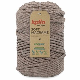 Katia Soft Macramé 500 reebruin - Katoen Garen