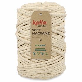 Katia Soft Macramé 502 ecru / naturel - Katoen Garen