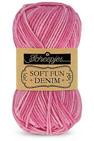 Scheepjes Softfun Denim - 503 fuchsia - Katoen/Acryl Garen 1