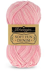 Scheepjes Softfun Denim - 504 lichtroze - Katoen/Acryl Garen 1
