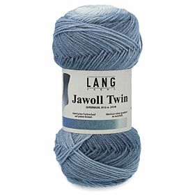 Lang Yarns Jawoll Twin 506 diepzee / jeans - Sokkenwol Garen