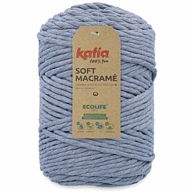 Katia Soft Macramé 506 licht jeansblauw - Katoen Garen