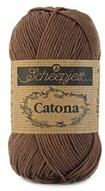 Scheepjes Catona 50 gram - 507 chocolate / chocoladebruin - Katoen Garen