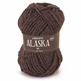 Drops Alaska 50 donker asbruin / chocolade (Mix) - Wol Garen