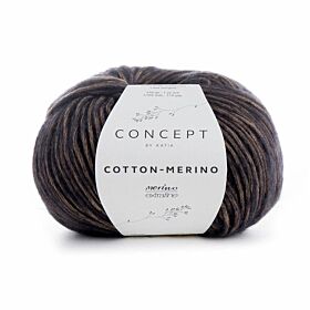 Katia Concept Cotton-Merino - 51 beige-zwart - Katoen/Merino Garen