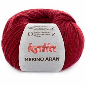 Katia Merino Aran 51 bordeauxrood - Merinogaren