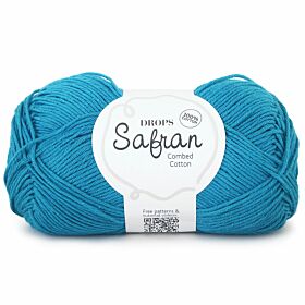 DROPS Safran Uni Colour - 51 petroleum - Katoen Garen