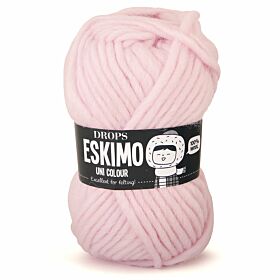 DROPS Snow / Eskimo Uni Colour - 51 poederroze - Wol & Garen