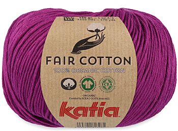 Katia Fair Cotton - 51 verkeers paars - Biologisch Katoengaren