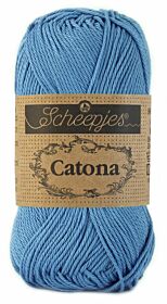 Scheepjes Catona 50 gram - 511 cornflower / korenbloemblauw - Katoen Garen