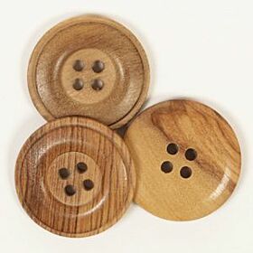 Drops Ceder Knoop Nr 512 - 25mm - Houten Knopen
