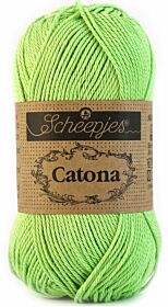 Scheepjes Catona 50 gram - 513 apple granny / licht appelgroen - Katoen Garen