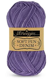 Scheepjes Softfun Denim - 513 paars - Katoen/Acryl Garen 1