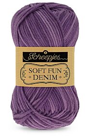 Scheepjes Softfun Denim - 515 violet - Katoen/Acryl Garen 1