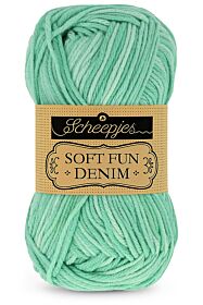 Scheepjes Softfun Denim - 516 mintgroen - Katoen/Acryl Garen 1