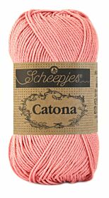 Scheepjes Catona 50 gram - 518 marshmallow / donker zachtroze - Katoen Garen
