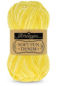 Scheepjes Softfun Denim - 518 geel - Katoen/Acryl Garen 1