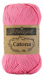 Scheepjes Catona 50 gram - 519 fresia / roze - Katoen Garen