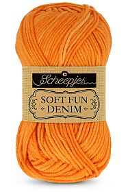 Scheepjes Softfun Denim - 519 oranje - Katoen/Acryl Garen 1