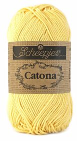 Scheepjes Catona 50 gram - 522 primrose / lichtgeel - Katoen Garen