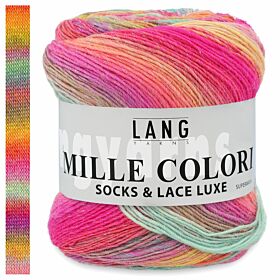 Lang Yarns Mille Colori Socks en Lace Luxe 53 candy kleurverloop - Wol Garen